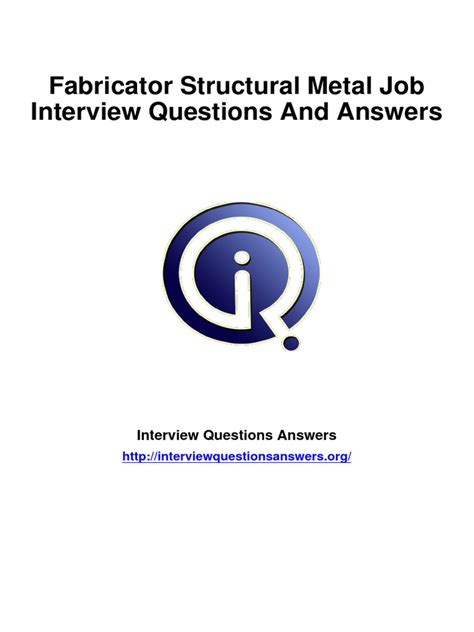 metal fabrication interview questions pdf|metal fabricator questions and answers.